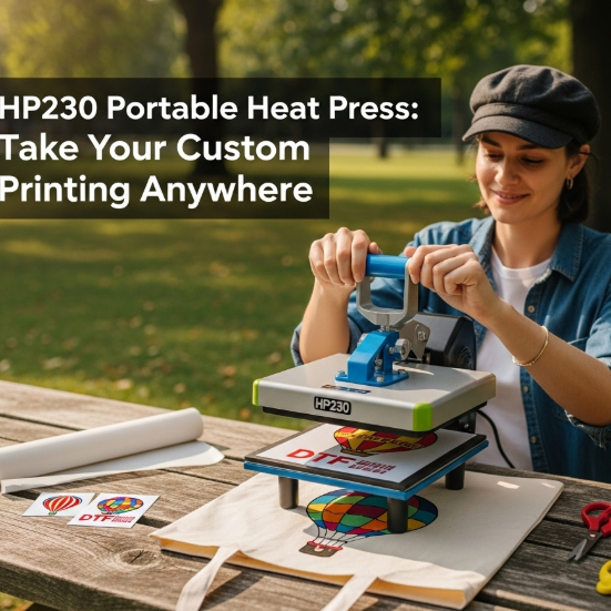 HP230 Portable Heat Press: Take Your Custom Printing Anywhere