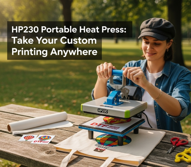 HP230 Portable Heat Press: Take Your Custom Printing Anywhere