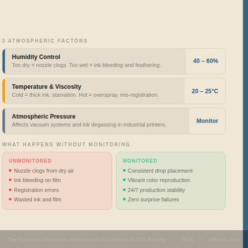 The Science of Precision: Monitoring Atmospheric Conditions in DTF Printing
