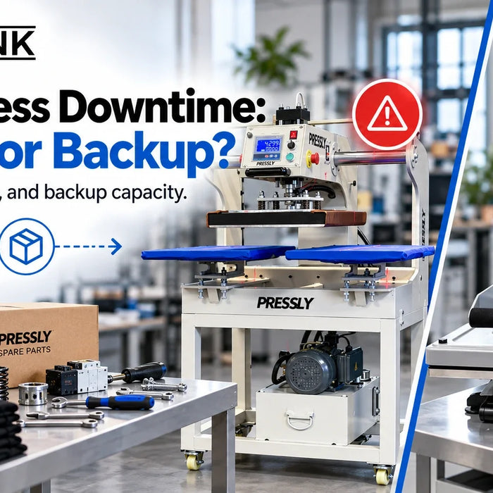 heat press downtime repair or backup 