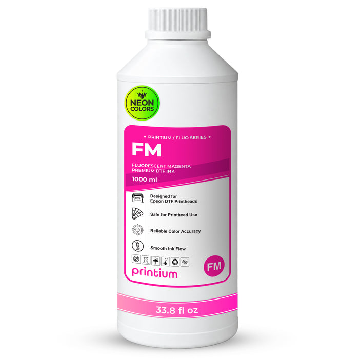 Premium DTF Ink - Fluorescent 1 Liter (33.8 fl oz)