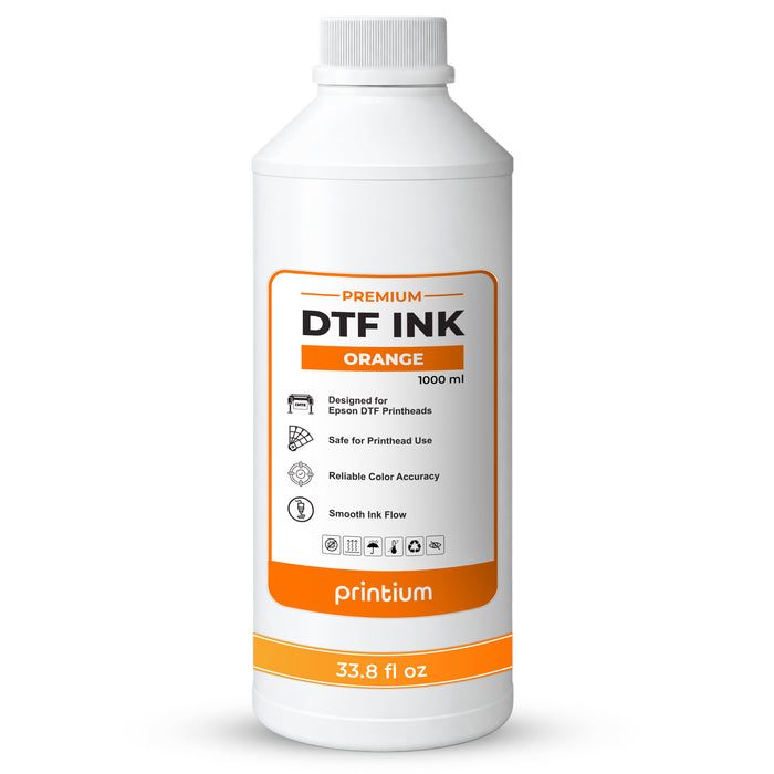 Premium DTF Ink - 1 Liter (33.8 fl oz) - RGBO DTF Inks for 9-Color DTF Printing