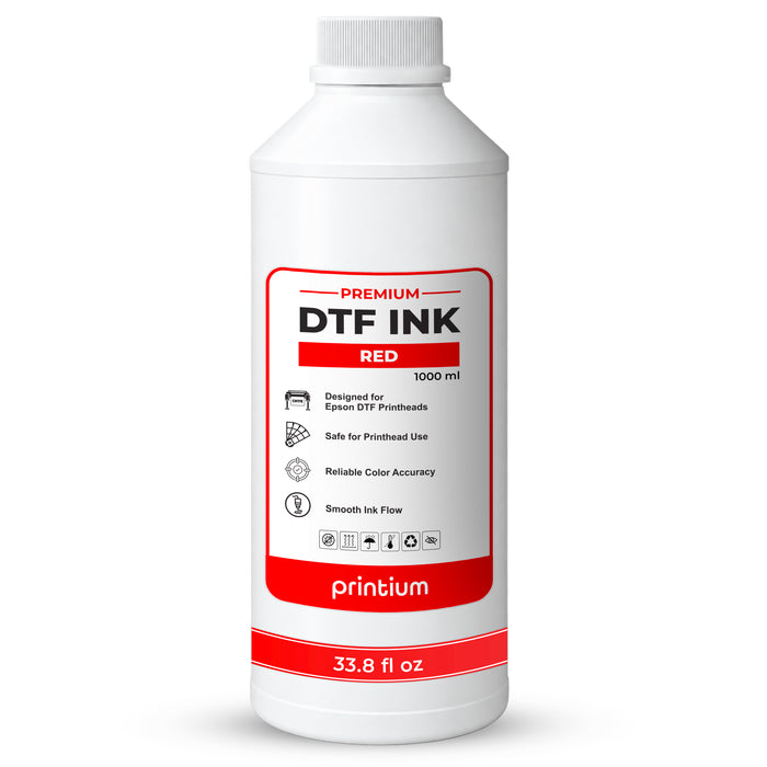 Premium DTF Ink - 1 Liter (33.8 fl oz) - RGBO DTF Inks for 9-Color DTF Printing