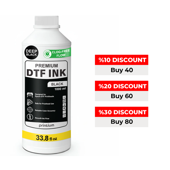 Premium DTF Ink - Black 1 Liter