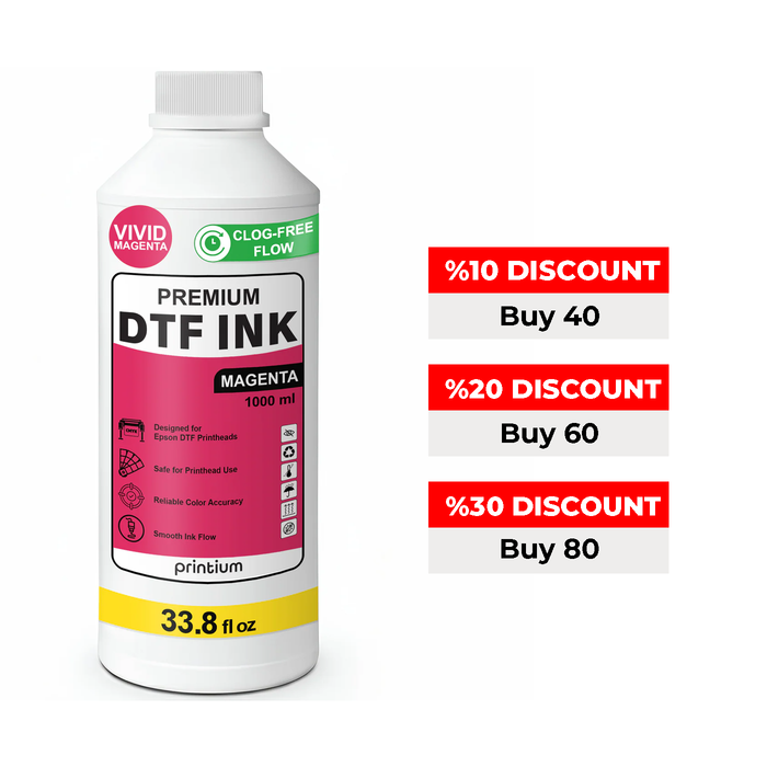 Premium DTF Ink - Magenta 1 Liter