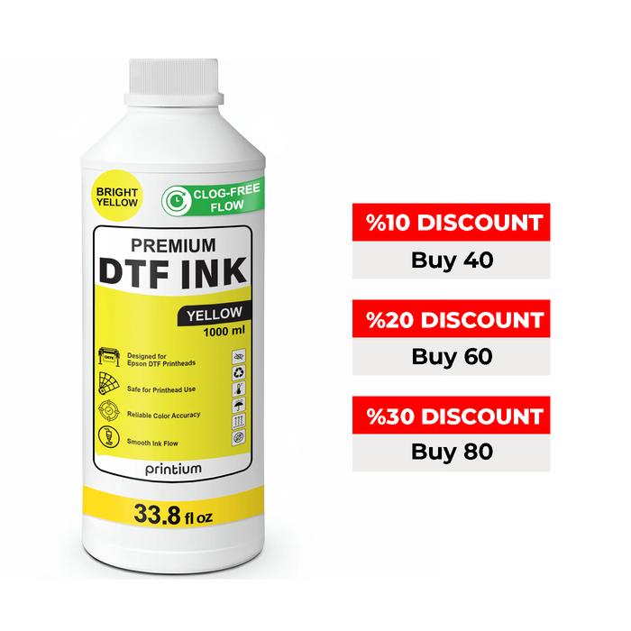 Premium DTF Ink - Yellow 1 Liter