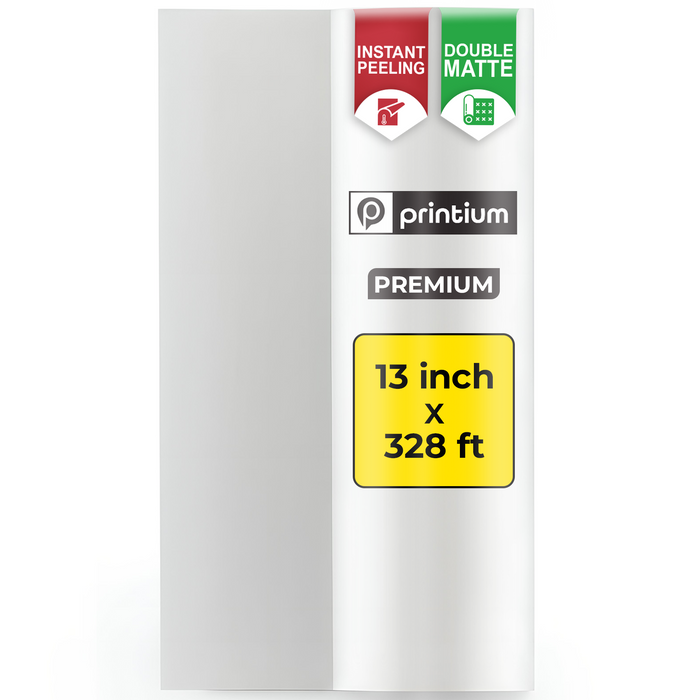 Película DTF premium de despegue instantáneo - 13" x 328' 