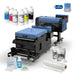 Printium P200 and P400 DTF printing bundle solution, including printers, powder shakers, and essential startup supplies.