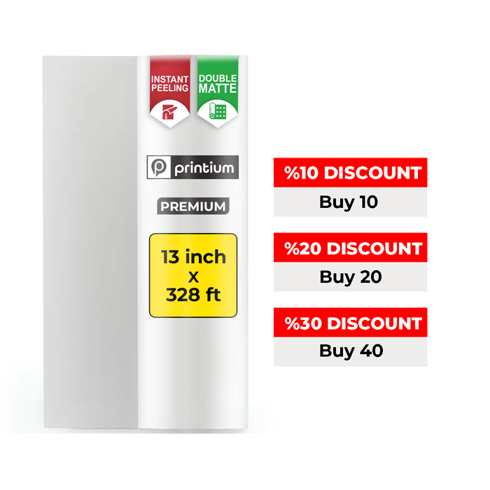 Premium Instant Peel DTF Film - 13" x 328'