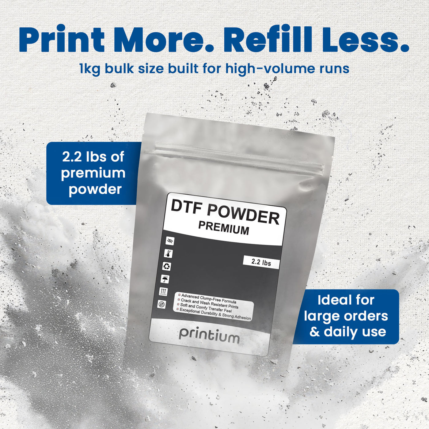 1. Premium DTF Powder 1 kg for High-Quality Transfers