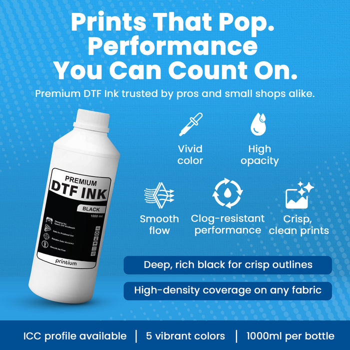 Tinta DTF Premium - Negra 1 Litro
