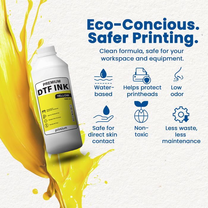 Tello Ink Premium DTF Ink Yellow 1L – High-Quality Printing Ink