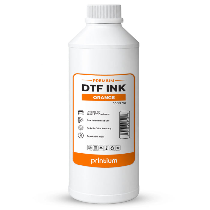 Premium DTF Ink - Orange 1 Liter (33.8 fl oz)