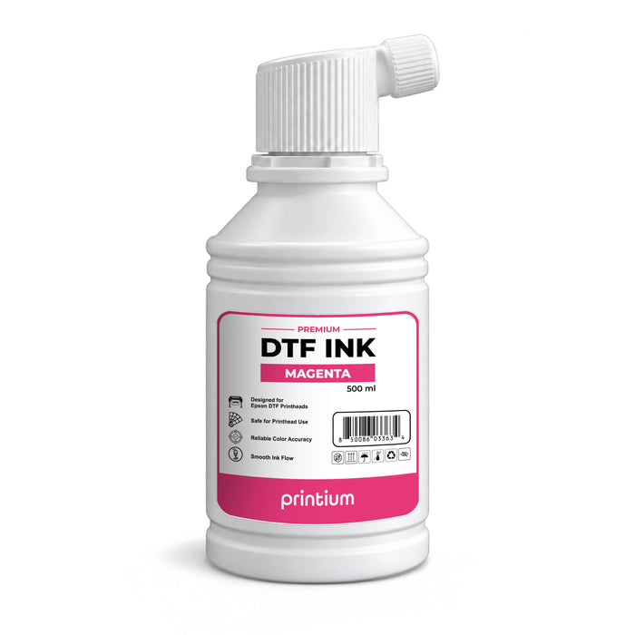 Premium DTF Ink - 500 ml (16.9 fl oz) - Anti-Spill Easy-Pour Nozzle Bottle Edition
