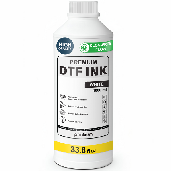 DTF インク　ホワイト　１リットル　８本 Premium DTF Ink White - 1 Liter, vibrant and durable! — Dtf Bank