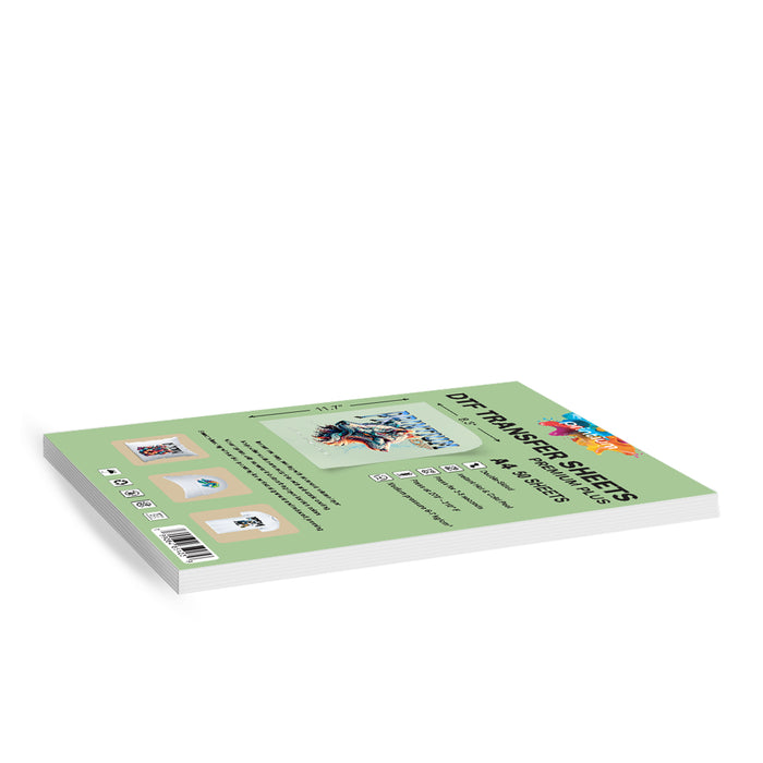 Premium Plus A4 DTF Film Sheets - 8.3" x 11.7" 50 Pack