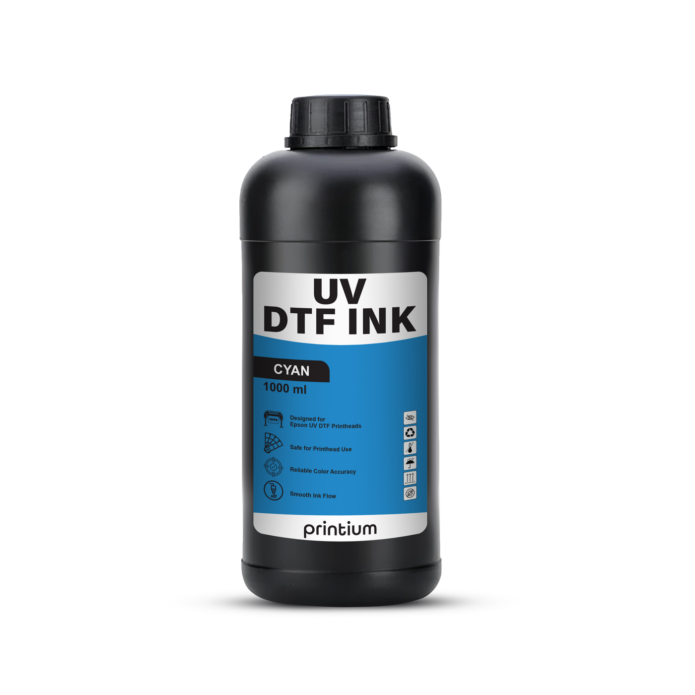 UV DTF Ink – Cyan 1L | Vibrant & Durable Printing Ink — Dtf Bank