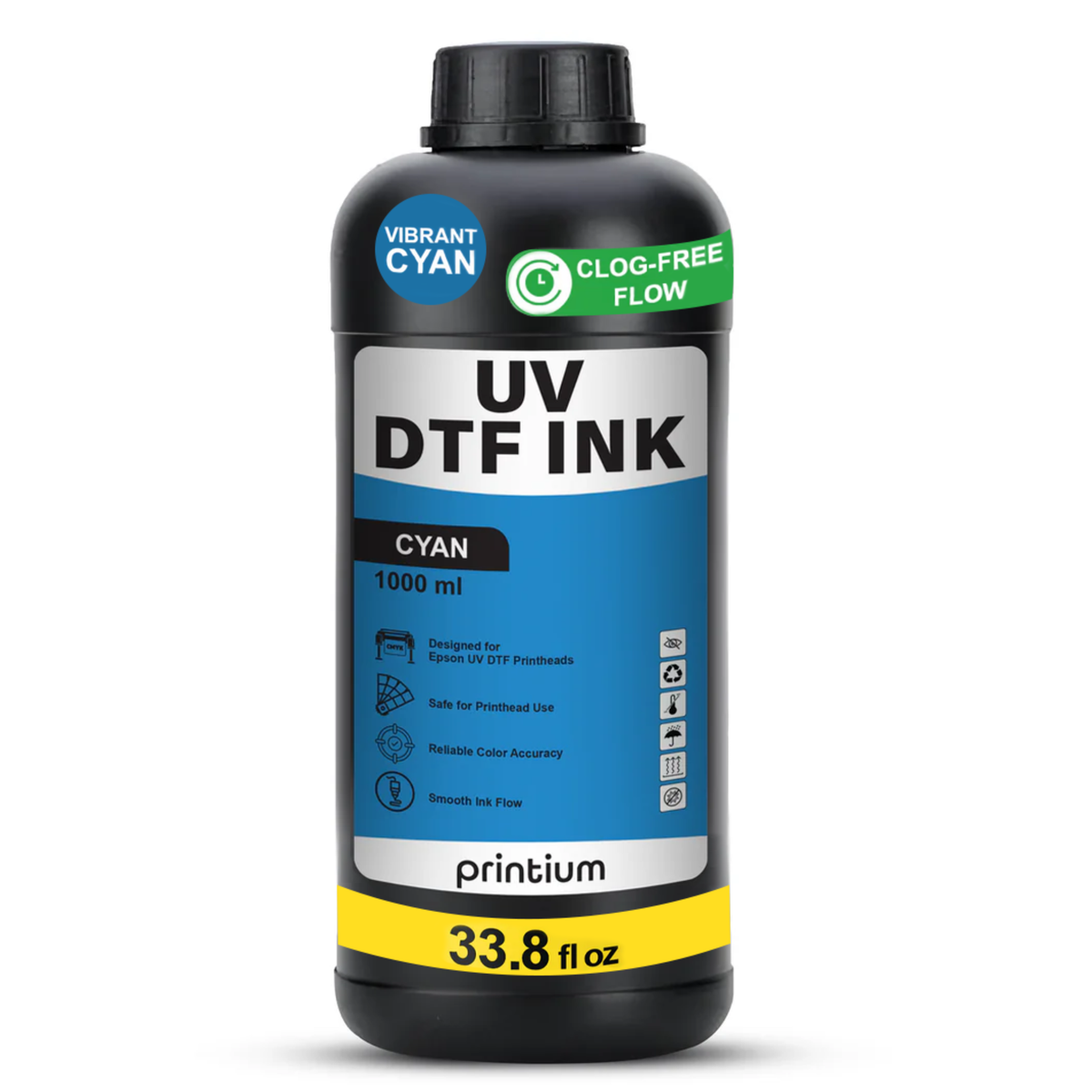 UV DTF Ink – Cyan 1L | Vibrant & Durable Printing Ink