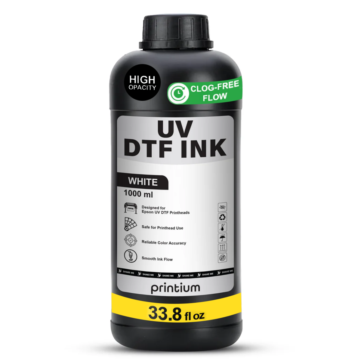 Pvdf Ink Printium UV DTF Ink - White - Fast Curing & Durable Prints